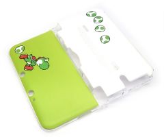 Custom-3DSXL-Protective-Case-Printed-Crystal-Cover-Decorative-Shells-White-Green-for-Old-Nintendo-3DS-XL-LL-3DSLL-Console-Yo-Shi-Edition-Conjoined-Hard-Housing-Protector