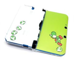 Custom-3DSXL-Protective-Case-Printed-Crystal-Cover-Decorative-Shells-White-Green-for-Old-Nintendo-3DS-XL-LL-3DSLL-Console-Yo-Shi-Edition-Conjoined-Hard-Housing-Protector_04
