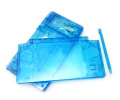 Nintendo-DSi-Housing-Case-Replacement-Shells-Multi-Color-NDSi-Enclosure-Cover-Plates-Stylus-Buttons-Screen-Protector-Screws-Rubber-Pads-Plugs-Sticker-Full-Set-Clear-Light-Blue_00