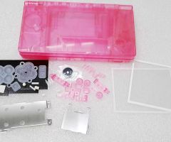 Nintendo-DSi-Housing-Case-Replacement-Shells-Multi-Color-NDSi-Enclosure-Cover-Plates-Stylus-Buttons-Screen-Protector-Screws-Rubber-Pads-Plugs-Sticker-Full-Set-Pink-Clear_01