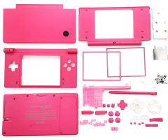 Nintendo-DSi-Housing-Case-Replacement-Shells-Multi-Color-NDSi-Enclosure-Cover-Plates-Stylus-Buttons-Screen-Protector-Screws-Rubber-Pads-Plugs-Sticker-Full-Set-Solid-Pink_01