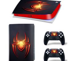 Spider-Man-Ablaze-Spider-on-Black-PS5-Skins-Console-Controller-Wraps-Cover-Plates-Decals-Stickers-Set-for-Sony-PlayStation-5-Original-Digital-Disc-Edition-Customized-Game-Theme_61