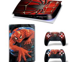 Spider-Man-Climbing-PS5-Skins-Console-Controller-Wraps-Cover-Plates-Decals-Stickers-Set-for-Sony-PlayStation-5-Original-Digital-Disc-Edition-Customized-Game-Theme_04