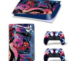Spider-Man-Fighting-PS5-Skins-Console-Controller-Wraps-Cover-Plates-Decals-Stickers-Set-for-Sony-PlayStation-5-Original-Digital-Disc-Edition-Customized-Game-Theme_23