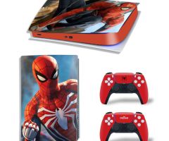Spider-Man-Griped-Fist-PS5-Skins-Console-Controller-Wraps-Cover-Plates-Decals-Stickers-Set-for-Sony-PlayStation-5-Original-Digital-Disc-Edition-Customized-Game-Theme_09