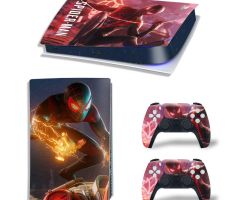 Spider-Man-Miles-Morales-Catching-PS5-Skins-Console-Controller-Wraps-Cover-Plates-Decals-Stickers-Set-for-Sony-PlayStation-5-Original-Digital-Disc-Edition-Customized-Game-Theme_26