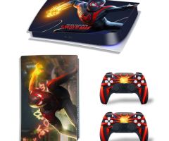 Spider-Man-Miles-Morales-Flaring-PS5-Skins-Console-Controller-Wraps-Cover-Plates-Decals-Stickers-Set-for-Sony-PlayStation-5-Original-Digital-Disc-Edition-Customized-Game-Theme_16