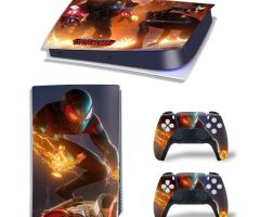 Spider-Man-Miles-Morales-VS-Mecha-PS5-Skins-Console-Controller-Wraps-Cover-Plates-Decals-Stickers-Set-for-Sony-PlayStation-5-Original-Digital-Disc-Edition-Customized-Game-Theme_29