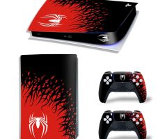 Spider-Man-Small-White-Logo-PS5-Skins-Console-Controller-Wraps-Cover-Plates-Decals-Stickers-Set-for-Sony-PlayStation-5-Original-Digital-Disc-Edition-Customized-Game-Theme_76