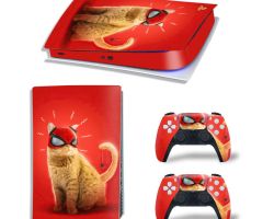 Spider-Man-X-Men-Cats-PS5-Skins-Console-Controller-Wraps-Cover-Plates-Decals-Stickers-Set-for-Sony-PlayStation-5-Original-Digital-Disc-Edition-Customized-Game-Theme_60