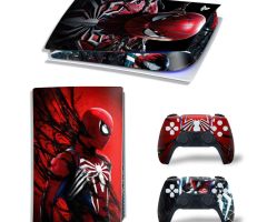 Spider-Man-in-Black-Ink-PS5-Skins-Console-Controller-Wraps-Cover-Plates-Decals-Stickers-Set-for-Sony-PlayStation-5-Original-Digital-Disc-Edition-Customized-Game-Theme_73