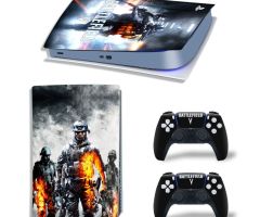 BattleField-V-Black-PS5-Skins-Console-Controller-Wraps-Cover-Plates-Decals-Stickers-for-Sony-PlayStation-5-Original-Digital-Disc-Edition-Customized-Game-Theme_10