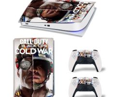 Call-of-Duty-Black-OPS-Cold-War-Half-Face-PS5-Skins-Console-Controller-Wraps-Cover-Plates-Decals-Stickers-for-Sony-PlayStation-5-Original-Digital-Disc-Edition-Customized-Game-Theme