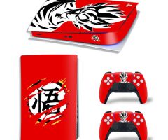 Dragon-Ball-Big-Wu-Logo-On-Red-PS5-Skins-Console-Controllers-Wraps-Movies-Theme-Decals-Stickers-for-PlayStation-5-4-Original-Digital-Disc-Edition-Protective-Films_019