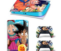 Dragon-Ball-Cute-Goku-And-Bulma-PS5-Skins-Console-Controllers-Wraps-Movies-Theme-Decals-Stickers-for-PlayStation-5-4-Original-Digital-Disc-Edition-Protective-Films_037