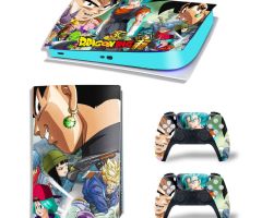 Dragon-Ball-Super-30th-Anniversary-Characters-PS5-Skins-Console-Controllers-Wraps-Movies-Theme-Decals-Stickers-for-PlayStation-5-4-Original-Digital-Disc-Edition-Protective-Films