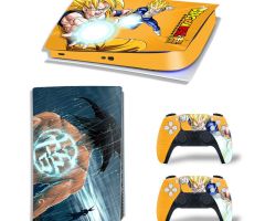 Dragon-Ball-Super-Energy-Attack-Yellow-PS5-Skins-Console-Controllers-Wraps-Movies-Theme-Decals-Stickers-for-PlayStation-5-4-Original-Digital-Disc-Edition-Protective-Films_083