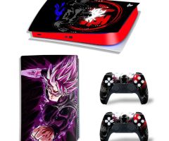 Dragon-Ball-Super-Saiyan-Purple-Red-PS5-Skins-Console-Controllers-Wraps-Movies-Theme-Decals-Stickers-for-PlayStation-5-4-Original-Digital-Disc-Edition-Protective-Films_090