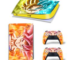 Dragon-Ball-Transformation-Yellow-Blue-PS5-Skins-Console-Controllers-Wraps-Movies-Theme-Decals-Stickers-for-PlayStation-5-4-Original-Digital-Disc-Edition-Protective-Films_098