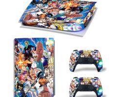 Dragon-Ball-Z-Characters-VS-One-Piece-PS5-Skins-Console-Controllers-Wraps-Movies-Theme-Decals-Stickers-for-PlayStation-5-4-Original-Digital-Disc-Edition-Protective-Films_046