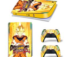 Dragonball-Fighter-Z-Gold-PS5-Skins-Console-Controllers-Wraps-Movies-Theme-Decals-Stickers-for-PlayStation-5-4-Original-Digital-Disc-Edition-Protective-Films_024