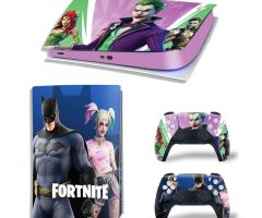Fortnite-Batmen-And-Joker-Rarest-PS5-Skins-Console-Controller-Games-Theme-Decals-Stickers-Best-for-PlayStation-5-Original-Digital-Disc-Edition-Cover-Plates-Skin_099