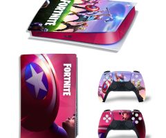 Fortnite-Captain-America-Rarest-PS5-Skins-Console-Controller-Games-Theme-Decals-Stickers-Best-for-PlayStation-5-Original-Digital-Disc-Edition-Cover-Plates-Skin_027