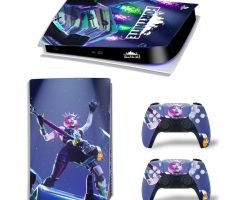 Fortnite-Pink-Girl-on-Dark-Blue-Rarest-PS5-Skins-Console-Controller-Games-Theme-Decals-Stickers-Best-for-PlayStation-5-Original-Digital-Disc-Edition-Cover-Plates-Skin_076