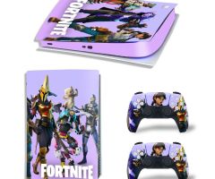 Fortnite-Pink-Purple-Rarest-PS5-Skins-Console-Controller-Games-Theme-Decals-Stickers-Best-for-PlayStation-5-Original-Digital-Disc-Edition-Cover-Plates-Skin_004