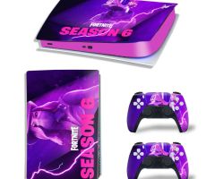 Fortnite-Season-6-Pink-Purple-Rarest-PS5-Skins-Console-Controller-Games-Theme-Decals-Stickers-Best-for-PlayStation-5-Original-Digital-Disc-Edition-Cover-Plates-Skin_077