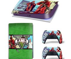 GTA-5-Five-Armed-Robbers-Green-Best-PS5-Skins-Console-Controller-Grand-Theft-Auto-6-V-VI-Decals-Stickers-for-PlayStation-5-Original-Digital-Disc-Edition-Protective-Films_35_2