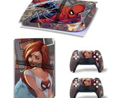 Spider-Man-And-Beauty-PS5-Pro-Skins-Console-Controller-Wraps-Cover-Plates-Decals-Stickers-for-Sony-PlayStation-5-Pro-Digital-Disc-Edition-Custom-Game-Theme_44