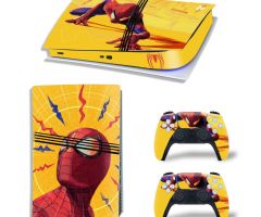 Spider-Man-Clambing-On-Yellow-PS5-Pro-Skins-Console-Controller-Wraps-Cover-Plates-Decals-Stickers-for-Sony-PlayStation-5-Pro-Digital-Disc-Edition-Custom-Game-Theme_72