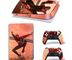 Spider-Man-Classic-Posture-PS5-Pro-Skins-Console-Controller-Wraps-Cover-Plates-Decals-Stickers-for-Sony-PlayStation-5-Pro-Digital-Disc-Edition-Custom-Game-Theme_07