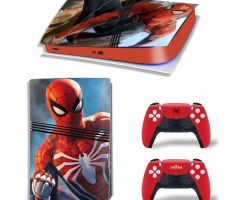 Spider-Man-Griped-Fist-PS5-Pro-Skins-Console-Controller-Wraps-Cover-Plates-Decals-Stickers-for-Sony-PlayStation-5-Pro-Digital-Disc-Edition-Custom-Game-Theme_09