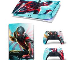 Spider-Man-Miles-Morales-Green-PS5-Pro-Skins-Console-Controller-Wraps-Cover-Plates-Decals-Stickers-for-Sony-PlayStation-5-Pro-Digital-Disc-Edition-Custom-Game-Theme_28