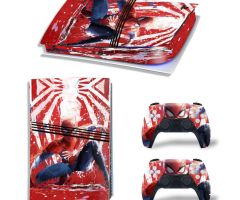 Spider-Man-Mottled-Wallpaper-PS5-Pro-Skins-Console-Controller-Wraps-Cover-Plates-Decals-Stickers-for-Sony-PlayStation-5-Pro-Digital-Disc-Edition-Custom-Game-Theme_56
