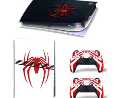 Spider-Man-Red-Black-Logo-ABXY-PS5-Pro-Skins-Console-Controller-Wraps-Cover-Plates-Decals-Stickers-for-Sony-PlayStation-5-Pro-Digital-Disc-Edition-Custom-Game-Theme_59