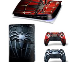 Spider-Man-Red-Black-Spiders-PS5-Pro-Skins-Console-Controller-Wraps-Cover-Plates-Decals-Stickers-for-Sony-PlayStation-5-Pro-Digital-Disc-Edition-Custom-Game-Theme_05
