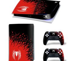 Spider-Man-Small-White-Logo-PS5-Pro-Skins-Console-Controller-Wraps-Cover-Plates-Decals-Stickers-for-Sony-PlayStation-5-Pro-Digital-Disc-Edition-Custom-Game-Theme_76