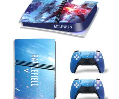 BattleField-V-Blue-PS5-Pro-Skins-Console-Controller-Wraps-Cover-Plates-Decals-Stickers-for-Sony-PlayStation-5-Pro-Digital-Disc-Edition-Customized-Game-Theme_09