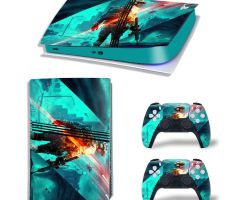 Battlefield-2042-Green-PS5-Pro-Skins-Console-Controller-Wraps-Cover-Plates-Decals-Stickers-for-Sony-PlayStation-5-Pro-Digital-Disc-Edition-Customized-Game-Theme_06