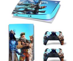 Fortnite-3-Heros-On-Blue-Rarest-PS5-Pro-Skins-Console-Controller-Games-Theme-Decals-Stickers-Best-for-PlayStation-5-Pro-Digital-Disc-Edition-Cover-Plates-Skin_081