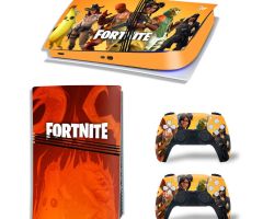 Fortnite-6-Heros-on-Orange-Rarest-PS5-Pro-Skins-Console-Controller-Games-Theme-Decals-Stickers-Best-for-PlayStation-5-Pro-Digital-Disc-Edition-Cover-Plates-Skin_085