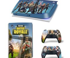 Fortnite-Battle-Royale-Blue-Green-Rarest-PS5-Pro-Skins-Console-Controller-Games-Theme-Decals-Stickers-Best-for-PlayStation-5-Pro-Digital-Disc-Edition-Cover-Plates-Skin_066