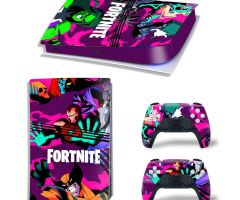 Fortnite-Cartoon-Colorful-Heros-Rarest-PS5-Pro-Skins-Console-Controller-Games-Theme-Decals-Stickers-Best-for-PlayStation-5-Pro-Digital-Disc-Edition-Cover-Plates-Skin_012