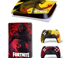 Fortnite-Death-Red-Yellow-Rarest-PS5-Pro-Skins-Console-Controller-Games-Theme-Decals-Stickers-Best-for-PlayStation-5-Pro-Digital-Disc-Edition-Cover-Plates-Skin_016