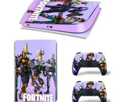 Fortnite-Pink-Purple-Rarest-PS5-Pro-Skins-Console-Controller-Games-Theme-Decals-Stickers-Best-for-PlayStation-5-Pro-Digital-Disc-Edition-Cover-Plates-Skin_004