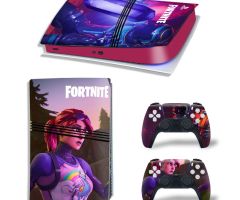 Fortnite-Purple-Pink-Girl-Rarest-PS5-Pro-Skins-Console-Controller-Games-Theme-Decals-Stickers-Best-for-PlayStation-5-Pro-Digital-Disc-Edition-Cover-Plates-Skin_087