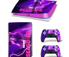 Fortnite-Season-6-Pink-Purple-Rarest-PS5-Pro-Skins-Console-Controller-Games-Theme-Decals-Stickers-Best-for-PlayStation-5-Pro-Digital-Disc-Edition-Cover-Plates-Skin_077